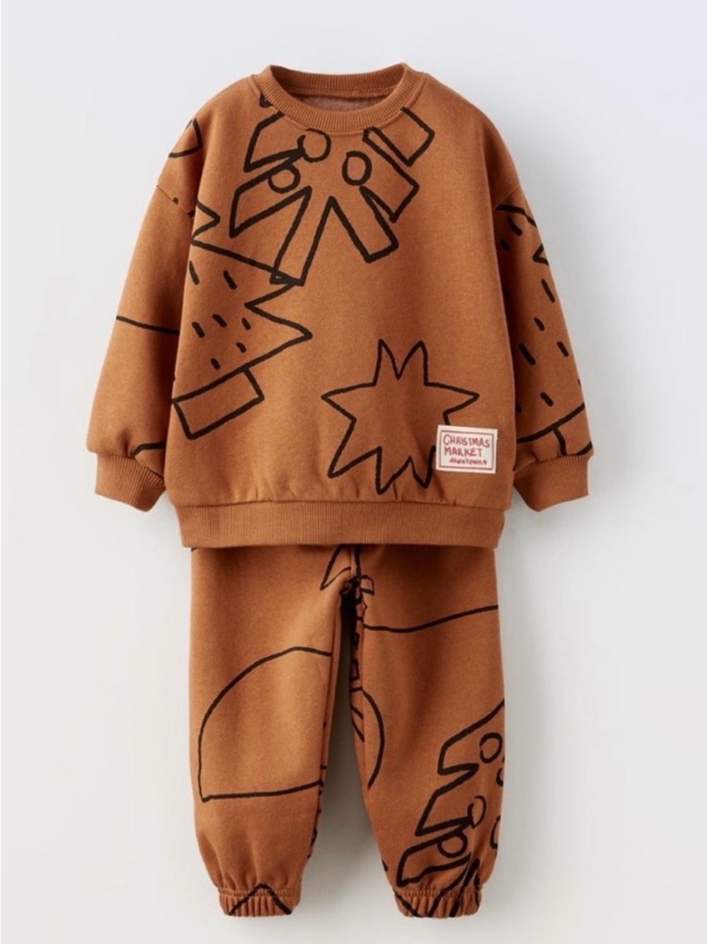 Zara Christmas matching set 5/6Y